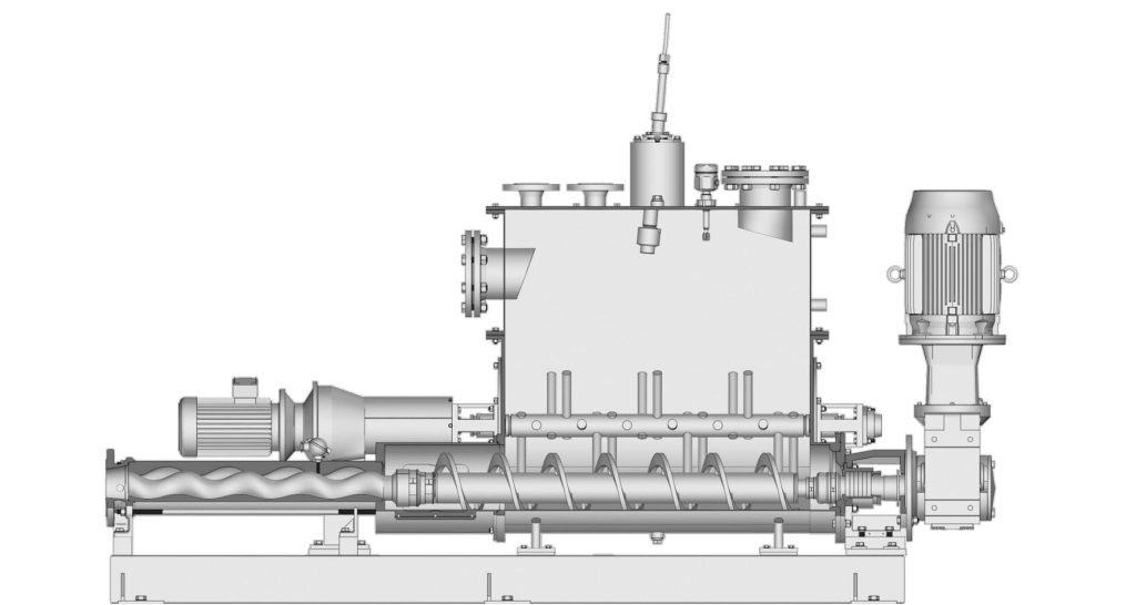 BTEI - Hopper pump with bridge breaker in the buffer tank diagram