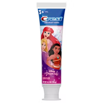 crest kid's cavity protection toothpaste pump featuring marvel's spiderman